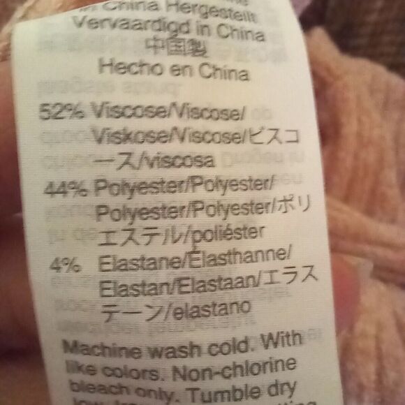 J.Crew Puff Sleeve V-neck Top-Size XS-Pink Heather-Ribbed-Long Sleeve-Soft - Picture 7 of 8